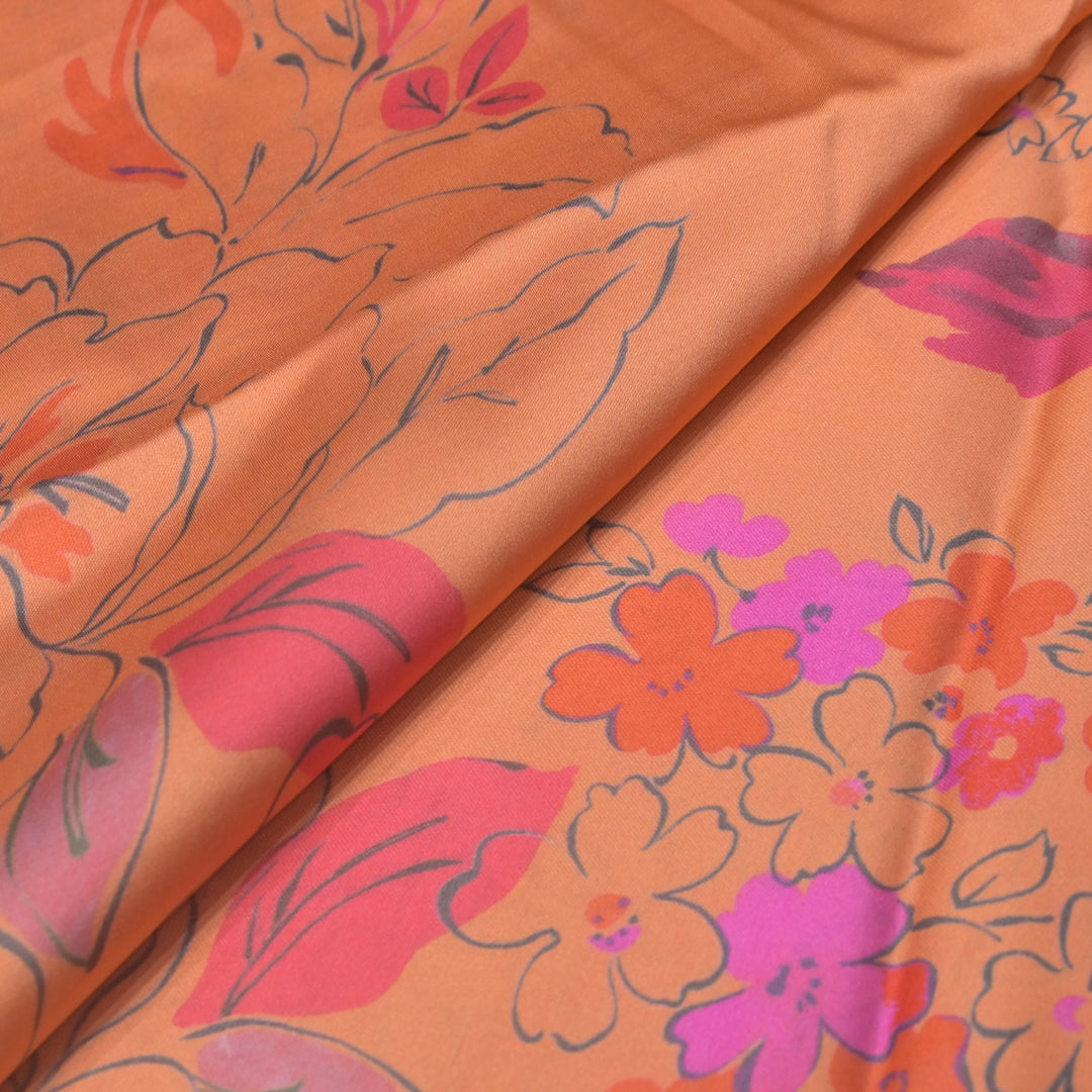 Modal Satin Digital Print Fabric