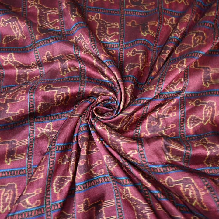 Raw Silk Digital Print Fabrics