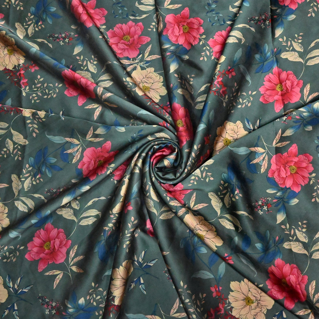 Imported Armani Satin Digital Print Fabrics