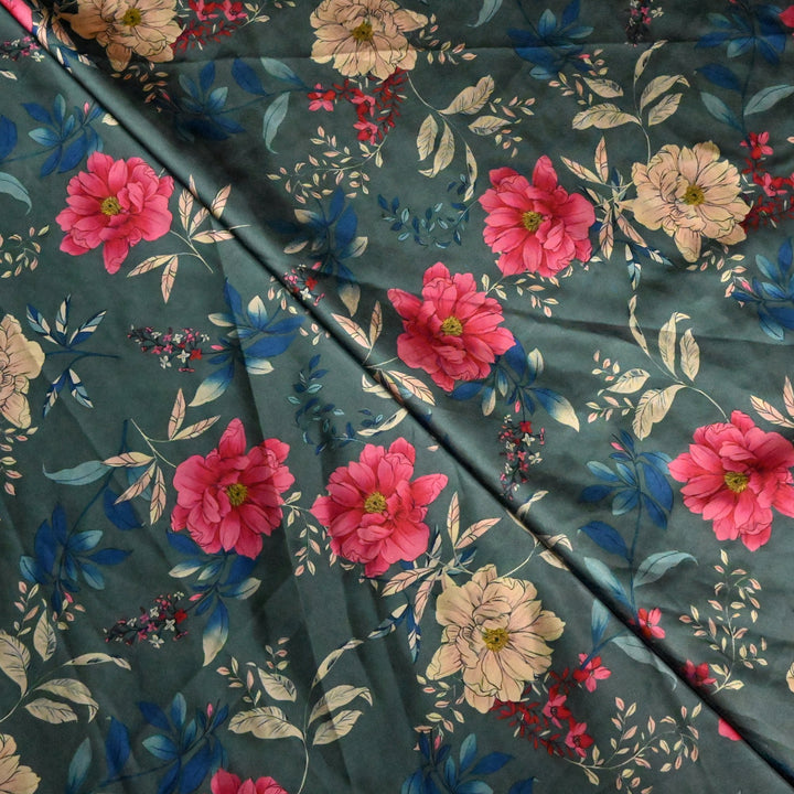 Imported Armani Satin Digital Print Fabrics