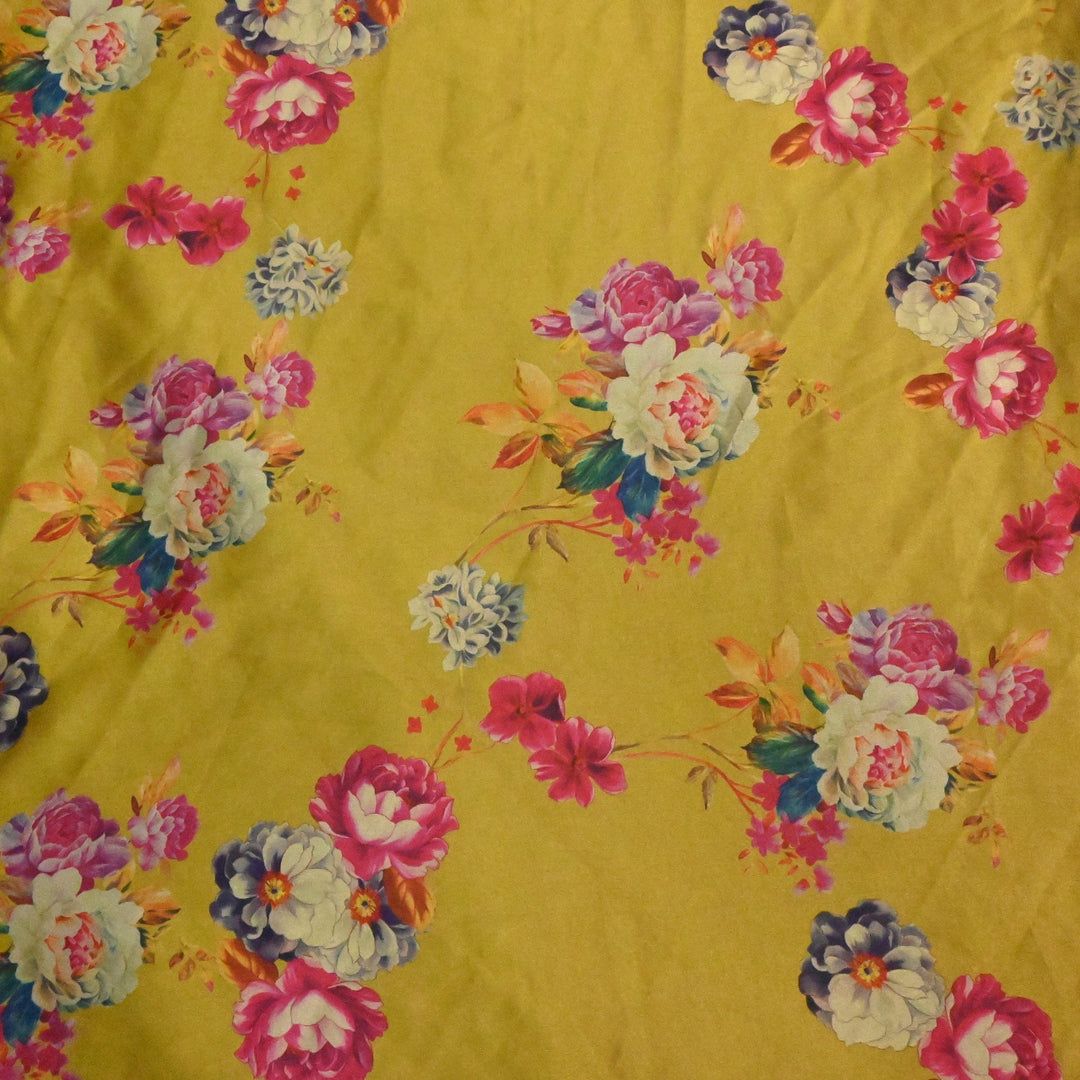 Imported Armani Satin Digital Print Fabrics