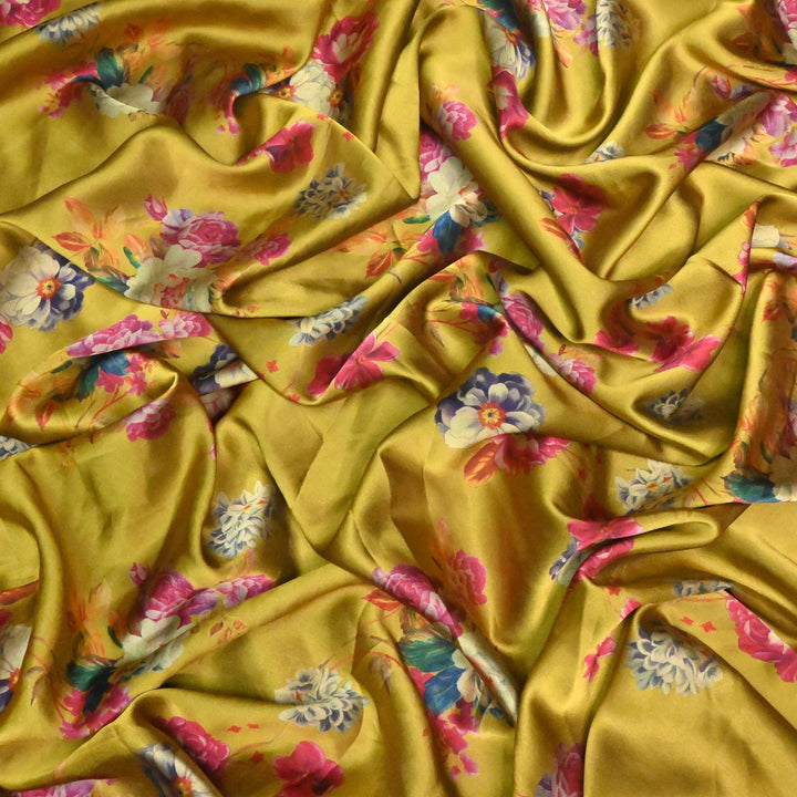 Imported Armani Satin Digital Print Fabrics