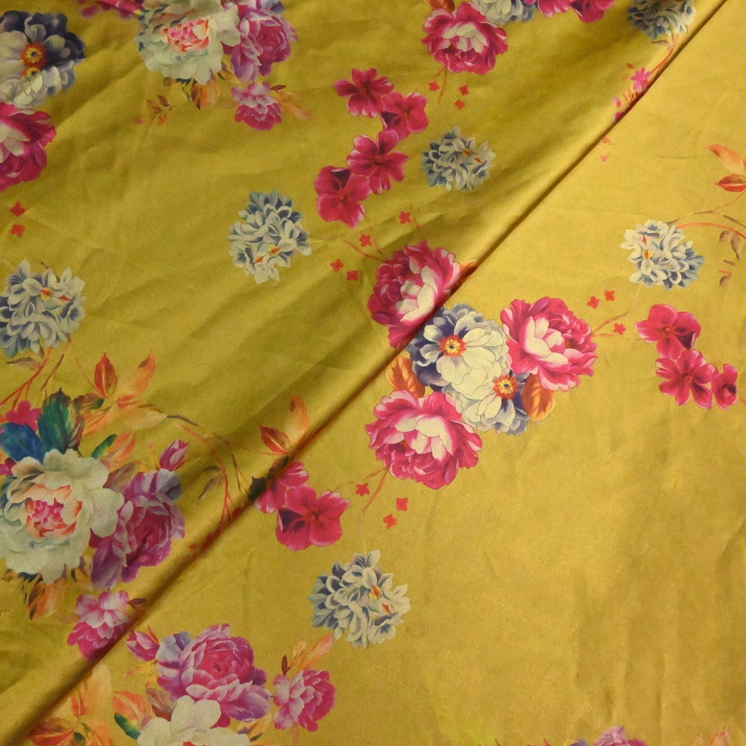 Imported Armani Satin Digital Print Fabrics