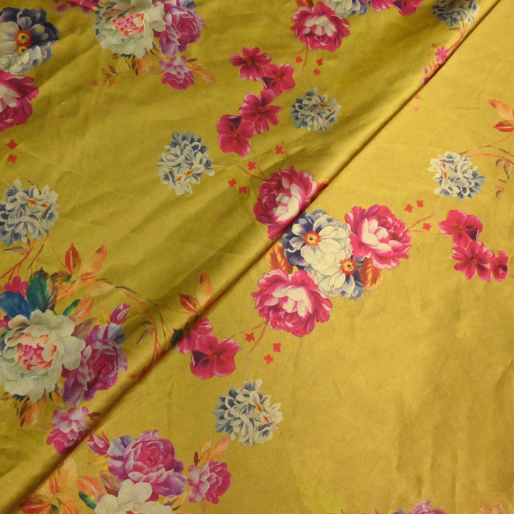 Imported Armani Satin Digital Print Fabrics