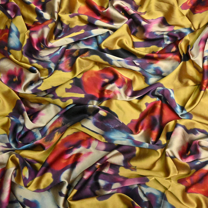 Imported Armani Satin Digital Print Fabrics