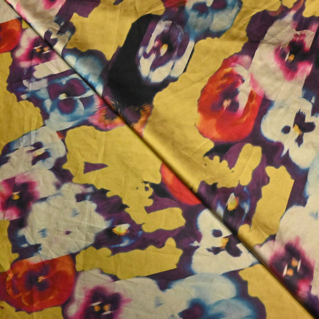 Imported Armani Satin Digital Print Fabrics