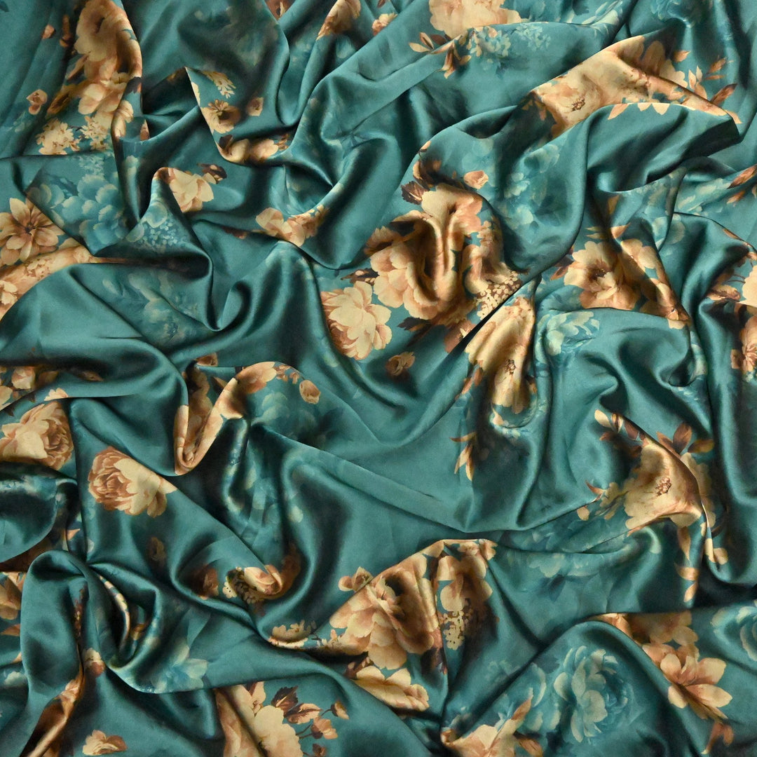 Imported Armani Satin Digital Print Fabrics