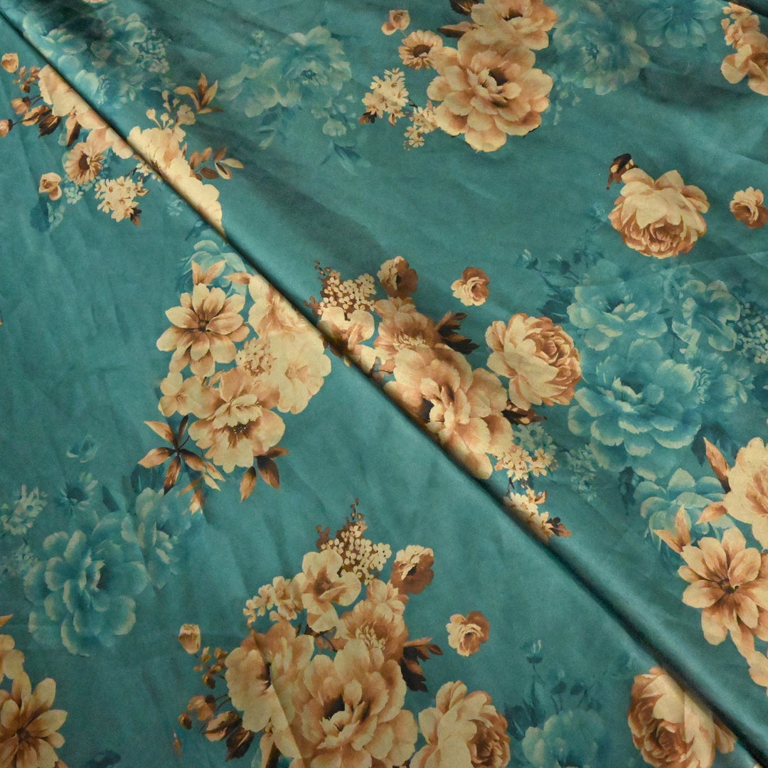 Imported Armani Satin Digital Print Fabrics