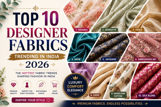 Top 10 Designer Fabrics Trending in India
