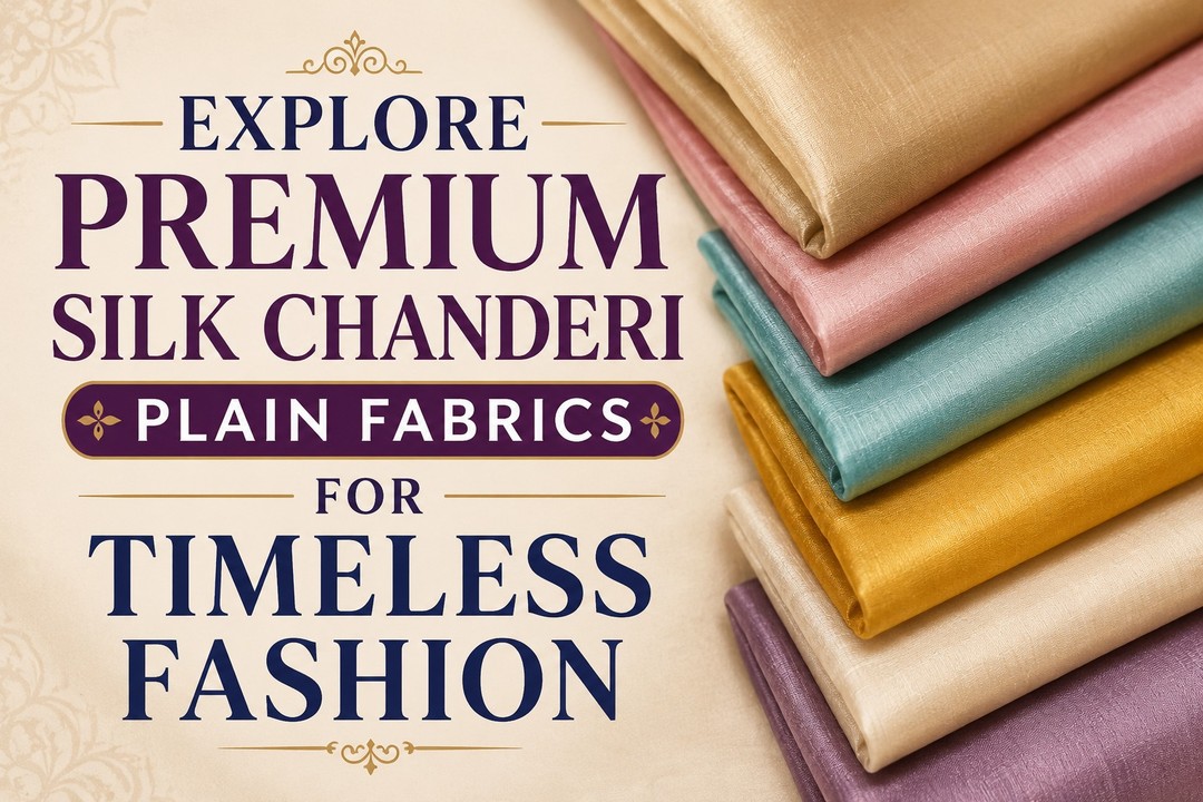 Premium Chanderi Silk Fabric | Ramjisons Fabrics Studio