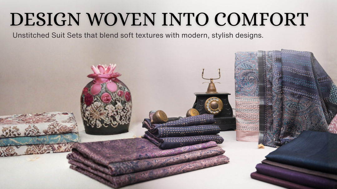 From Fabric to Fashion: Unstitched Suits for Women | Ramjisons Fabrics Studio