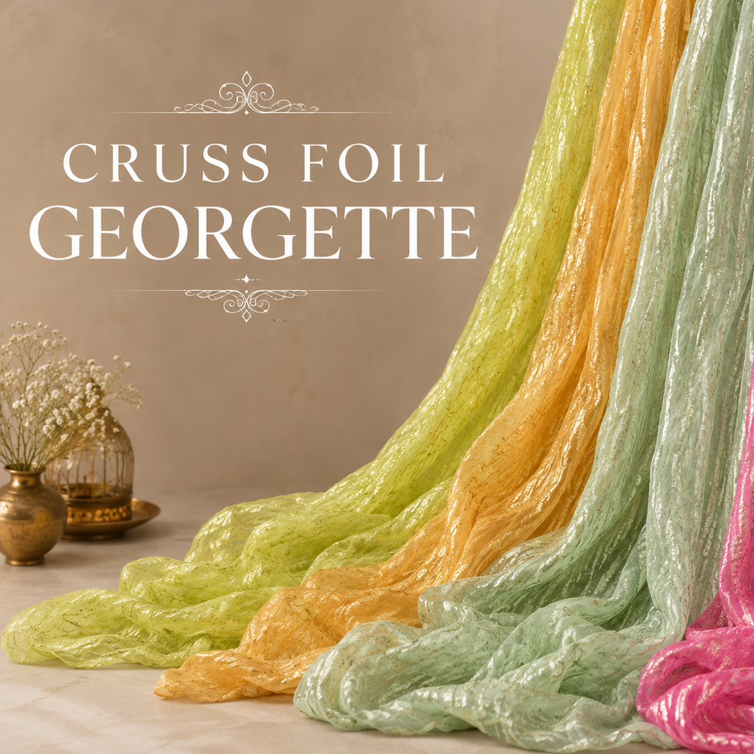 Crush Foil Georgette