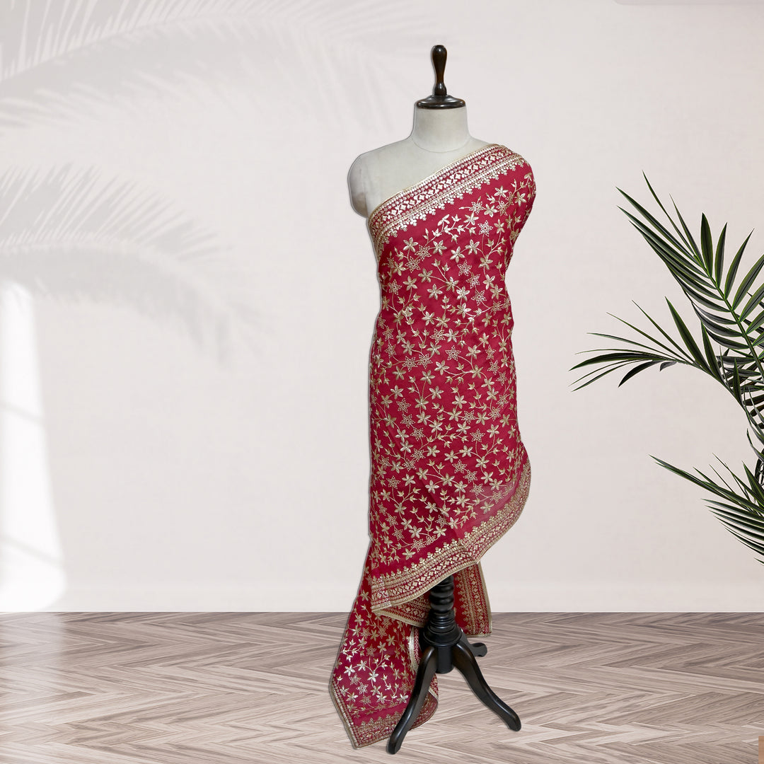 Beautiful Tissue Zari Sequins Work Dupatta
