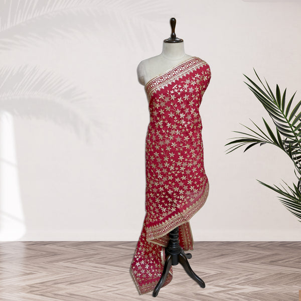 Beautiful Tissue Zari Sequins Work Dupatta