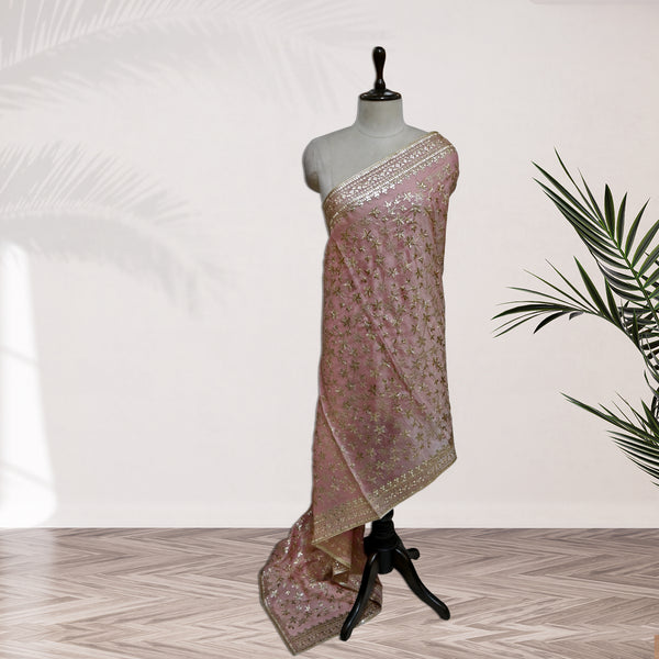 Beautiful Tissue Zari Sequins Work Dupatta