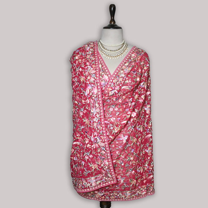 Premium Georgette Dupatta Parsi Work | Designer Festive Ethnic Dupatta for Women | F92794-01