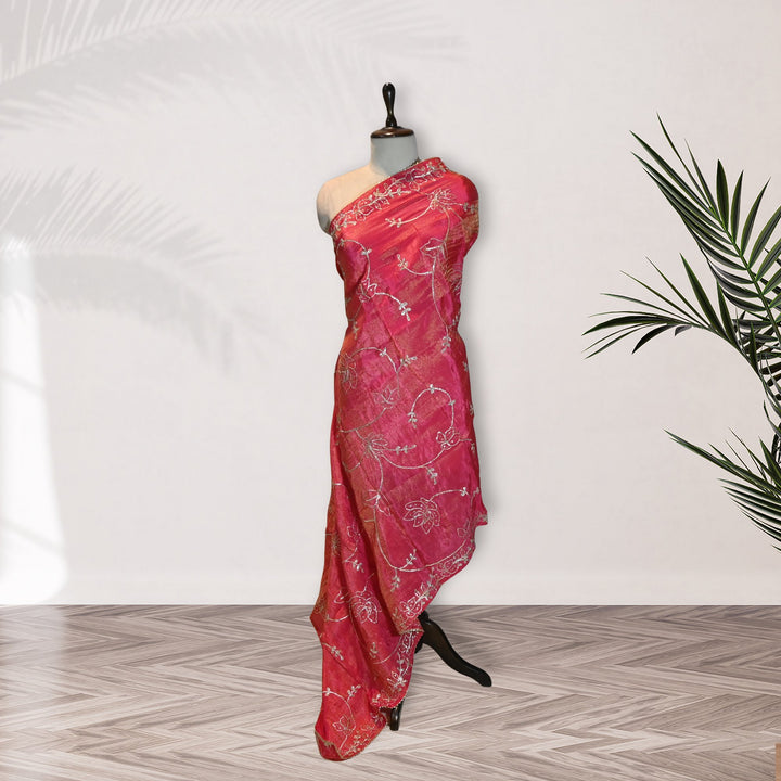 Beautiful Tissue Gota Sequins Embroidery Dupatta