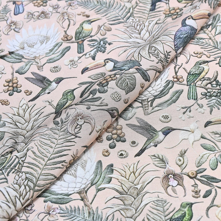 Premium Multicolor Muslin Digital Print Fabric - 000844-12