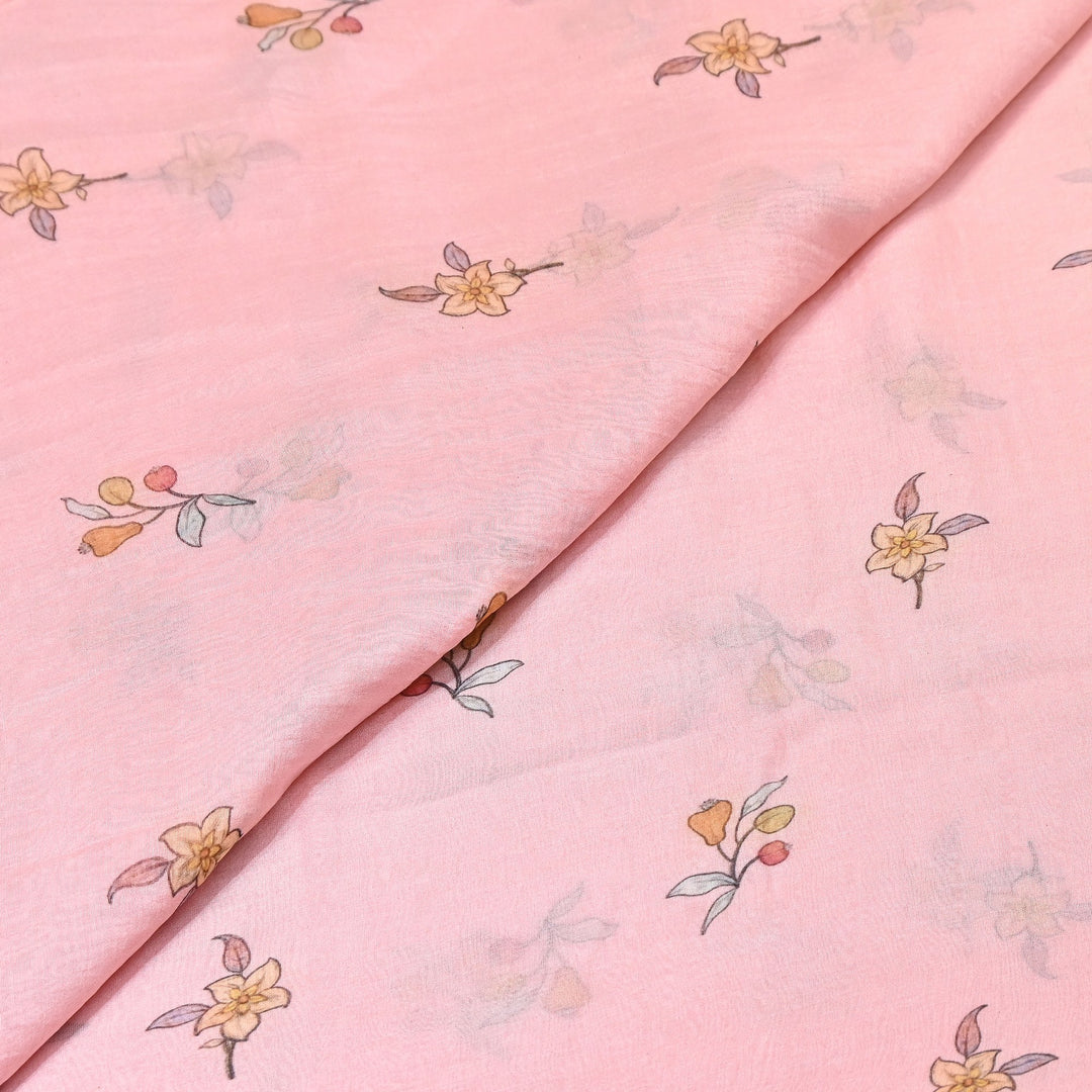 Premium Mul Chanderi Digital Print Fabric – Lightweight Chanderi Fabrics GT0185-8