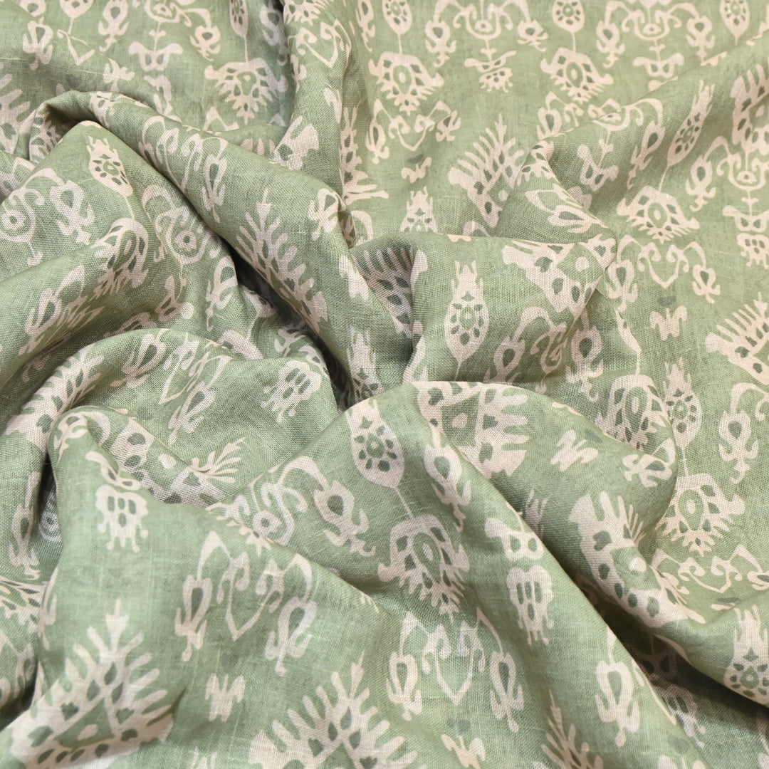 PREMIUM COTTON LINEN DIGITAL PRINT FABRIC - VM0011- 03