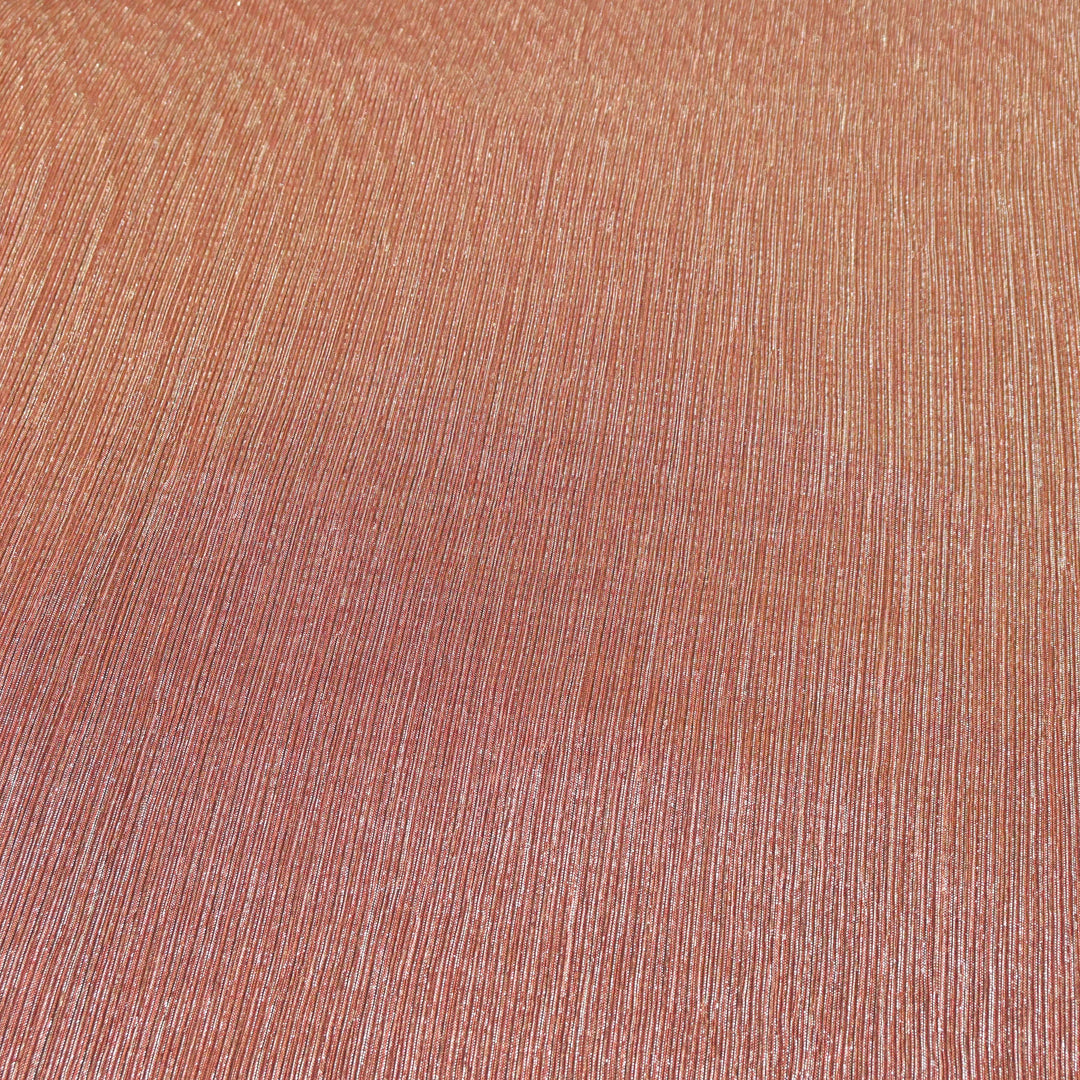 Copper Brown Crinkled Moonlight Fabric