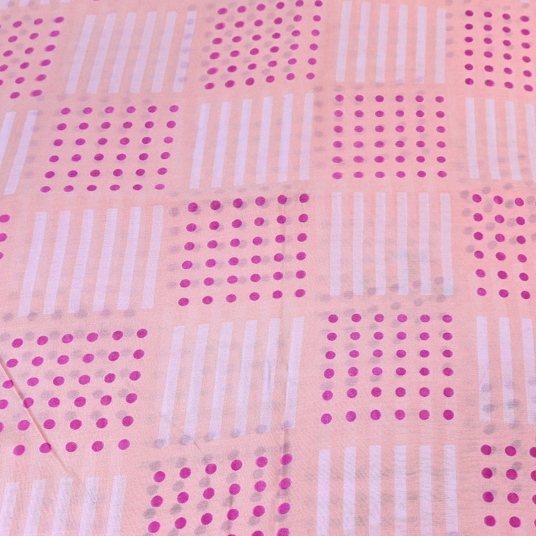 Silk Chanderi Digital Print Fabric 44" – Soft Lightweight Designer Fabric 001664-06
