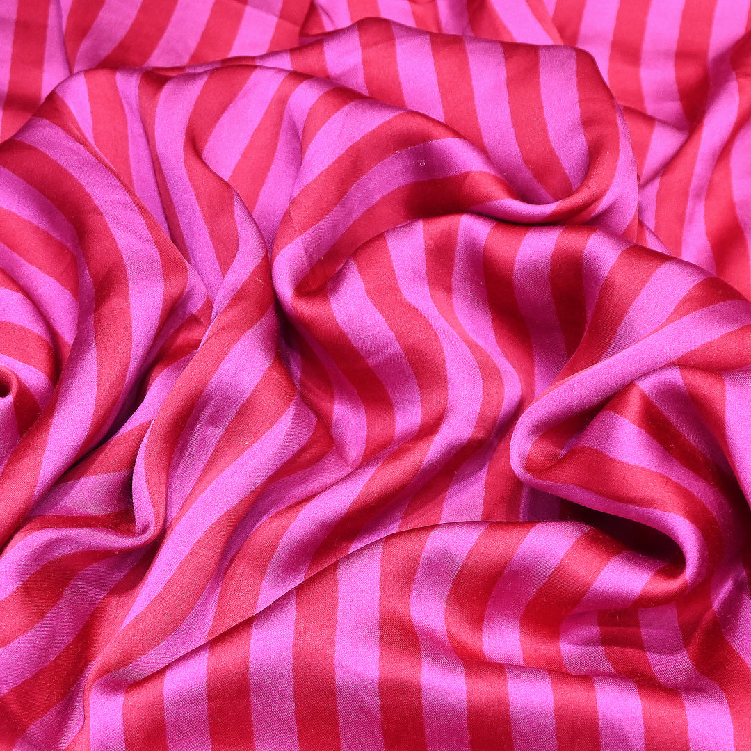 Modal Satin Digital Print Fabric  – Soft Luxury Printed Satin Fabric-001416-10