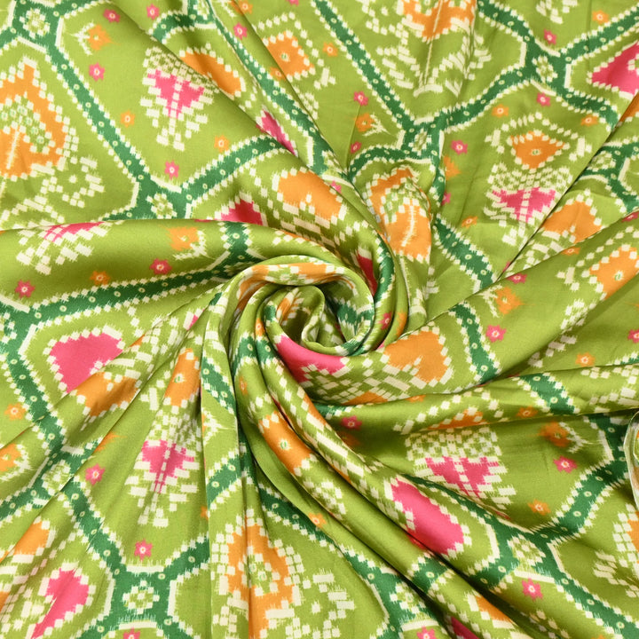 Bemberg Satin Digital Print Fabric– Soft Luxury Designer Satin Fabric 001333-47