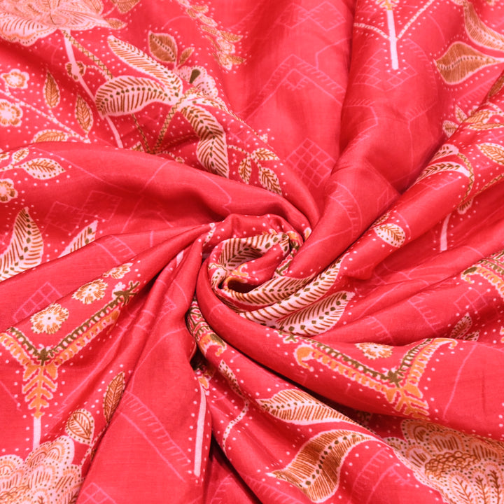Multicolor Muslin Digital Print Fabric-KTP44-23