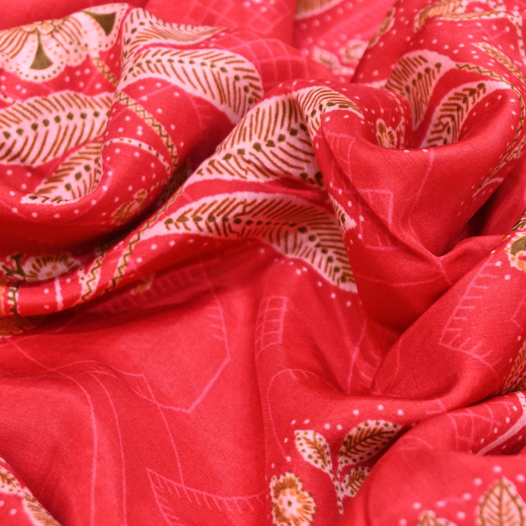 Multicolor Muslin Digital Print Fabric-KTP44-23