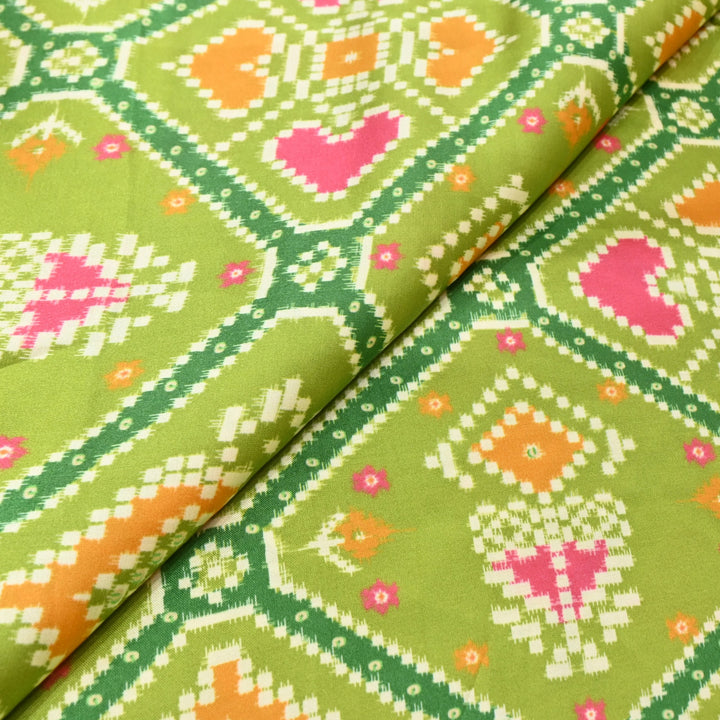 Bemberg Satin Digital Print Fabric– Soft Luxury Designer Satin Fabric 001333-47