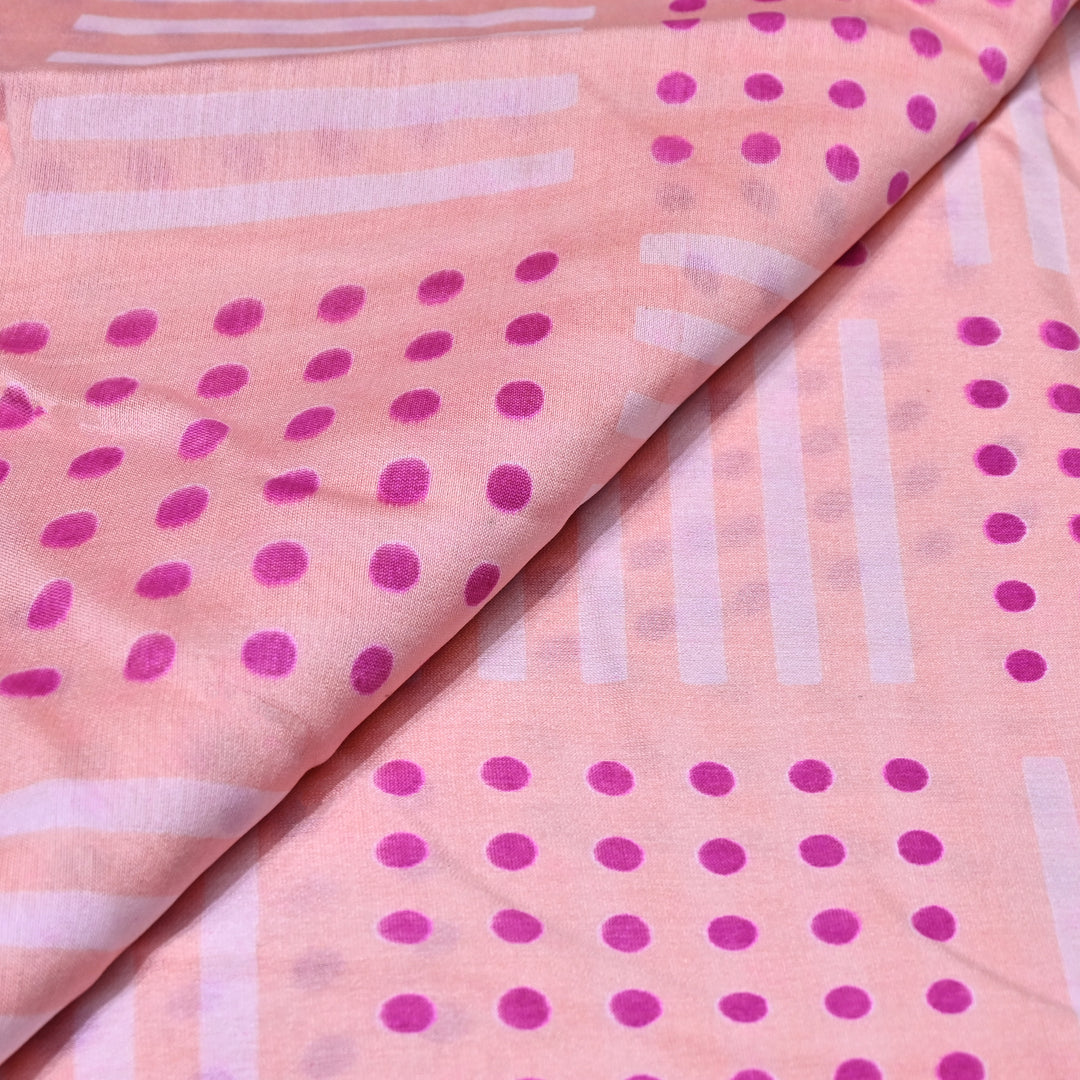 Silk Chanderi Digital Print Fabric 44" – Soft Lightweight Designer Fabric 001664-06