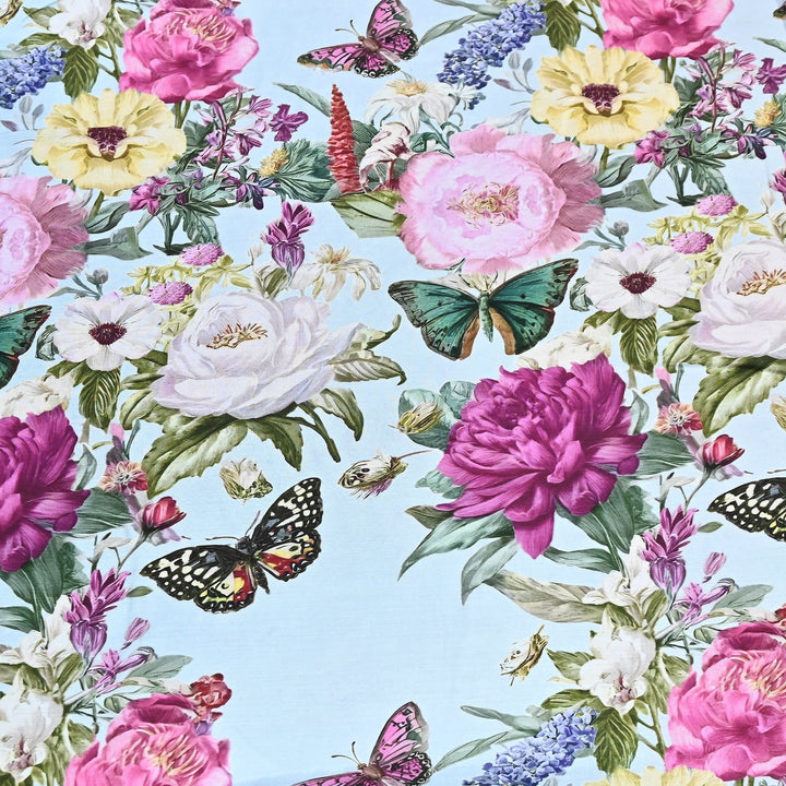 Premium Multicolor Muslin Digital Print Fabric - 000844-10