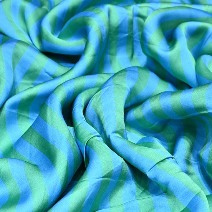 Modal Satin Digital Print Fabric  – Soft Luxury Printed Satin Fabric-001416-11