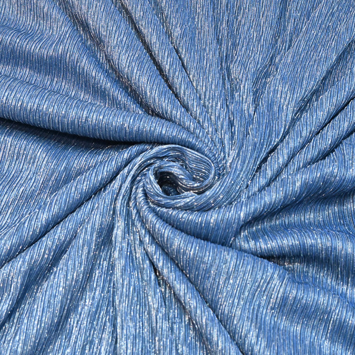 Soft Blue Crinkled Moonlight Fabric