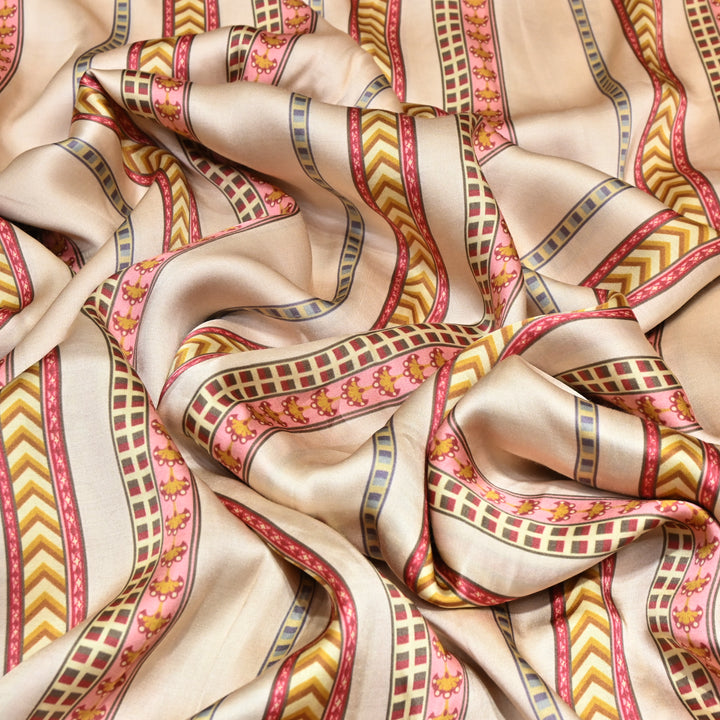 Bemberg Satin Digital Print Fabric– Soft Luxury Designer Satin Fabric 001333-04