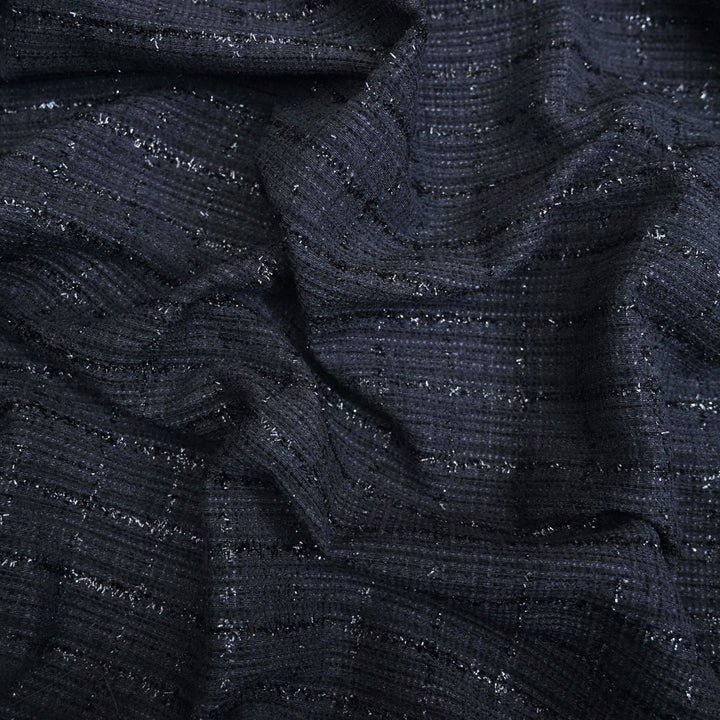 Charcoal Black Tweed Fabric | 39-5057