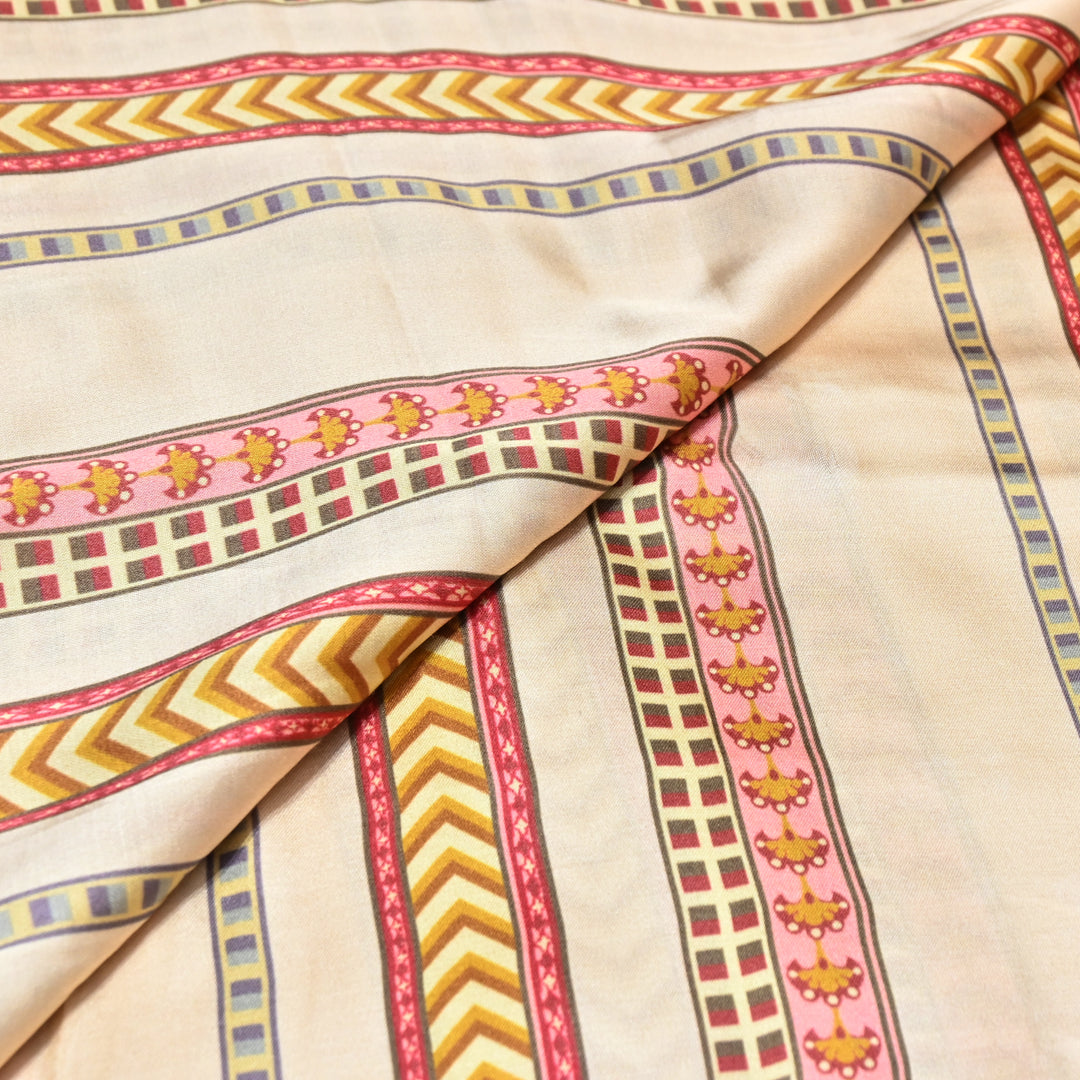 Bemberg Satin Digital Print Fabric– Soft Luxury Designer Satin Fabric 001333-04