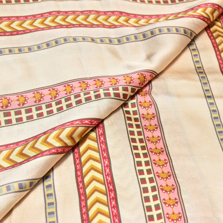 Bemberg Satin Digital Print Fabric– Soft Luxury Designer Satin Fabric 001333-04
