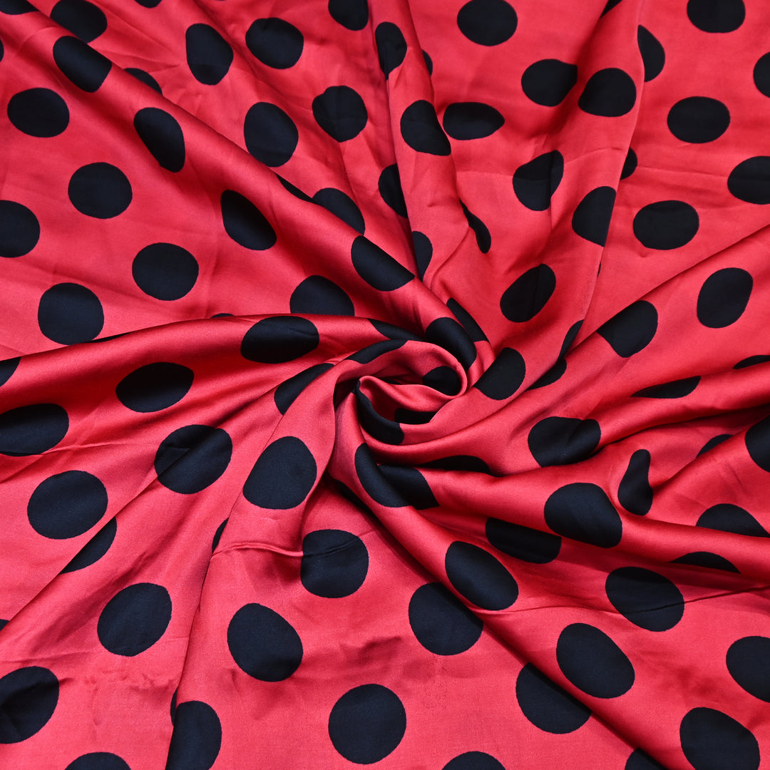 Modal Satin Digital Print Fabric  – Soft Luxury Printed Satin Fabric-001416-12