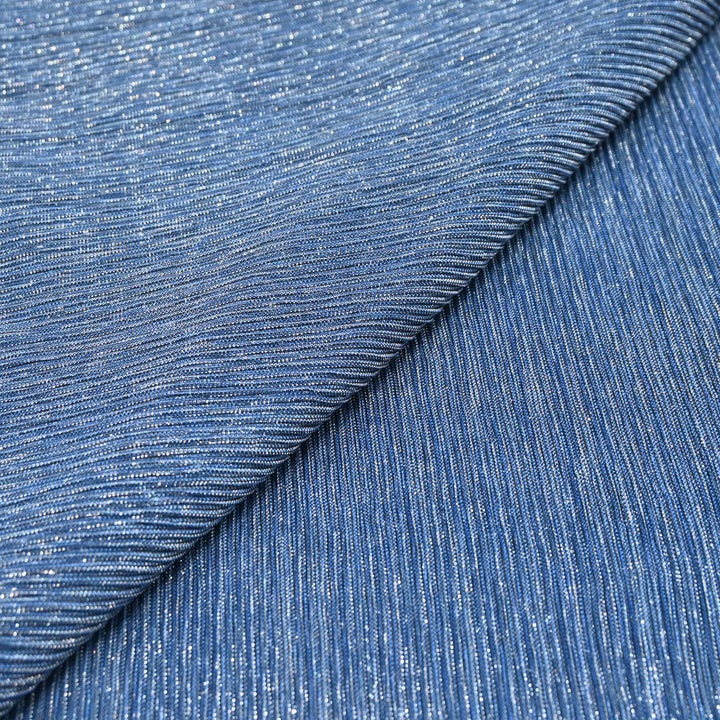 Soft Blue Crinkled Moonlight Fabric