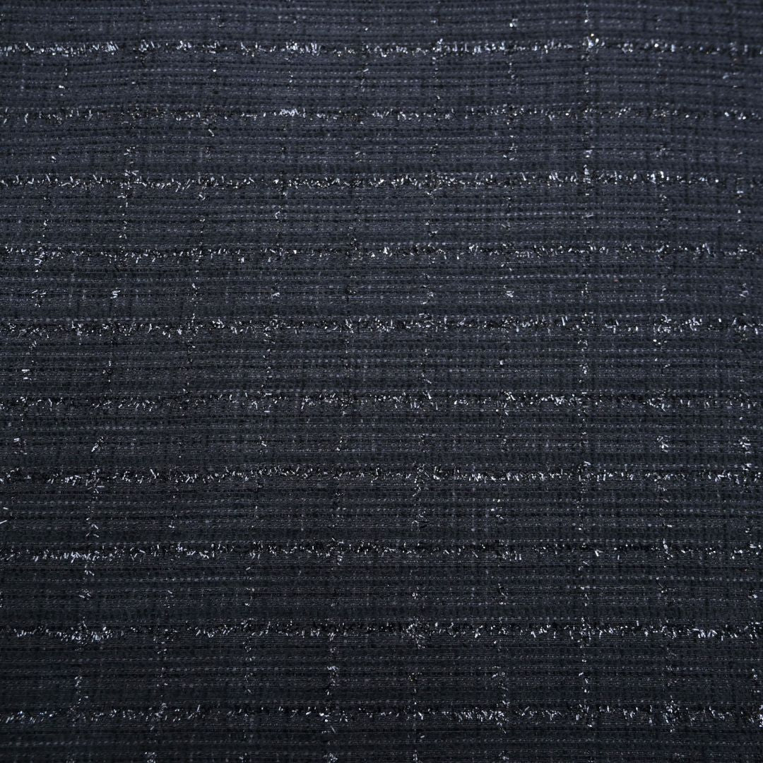 Charcoal Black Tweed Fabric | 39-5057