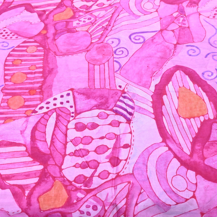 Multicolor Muslin Digital Print Fabric-KTP44-25