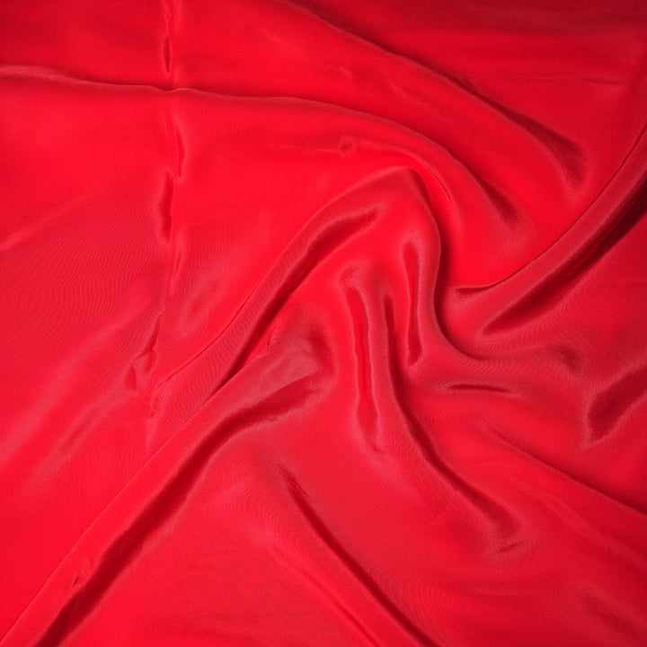 Imperial Red Colour Shisha Crape Fabrics