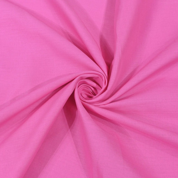 Hot Pink Colour Arvind Cambric Cotton Fabrics