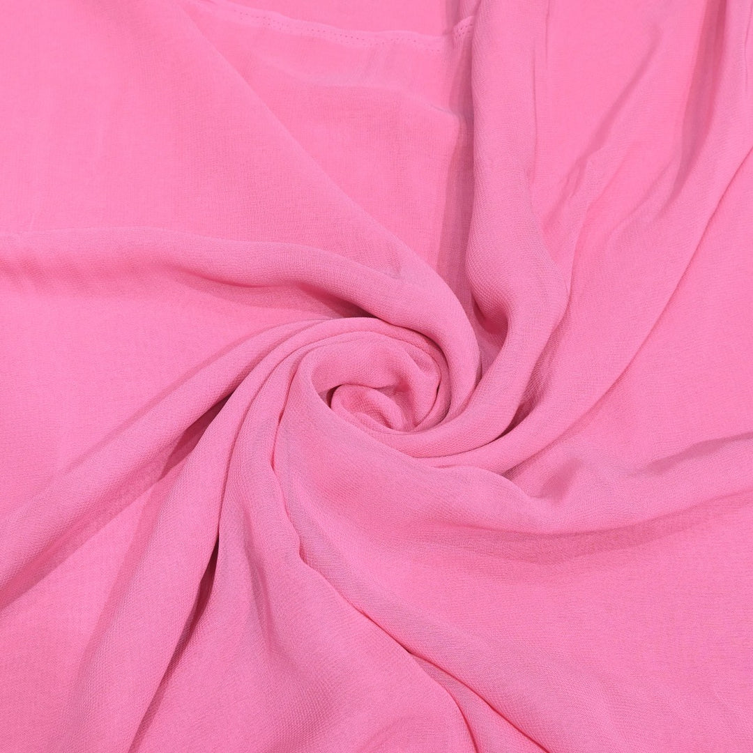 Persian Pink Colour Viscose Georgette Fabrics