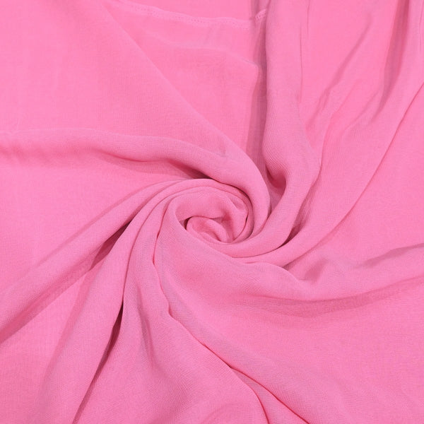Persian Pink Colour Viscose Georgette Fabrics