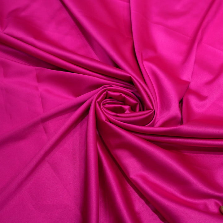 Hot Pink Colour Armani Satin Fabrics