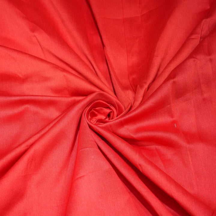 Red Colour Heavy Poly Dupion Fabrics