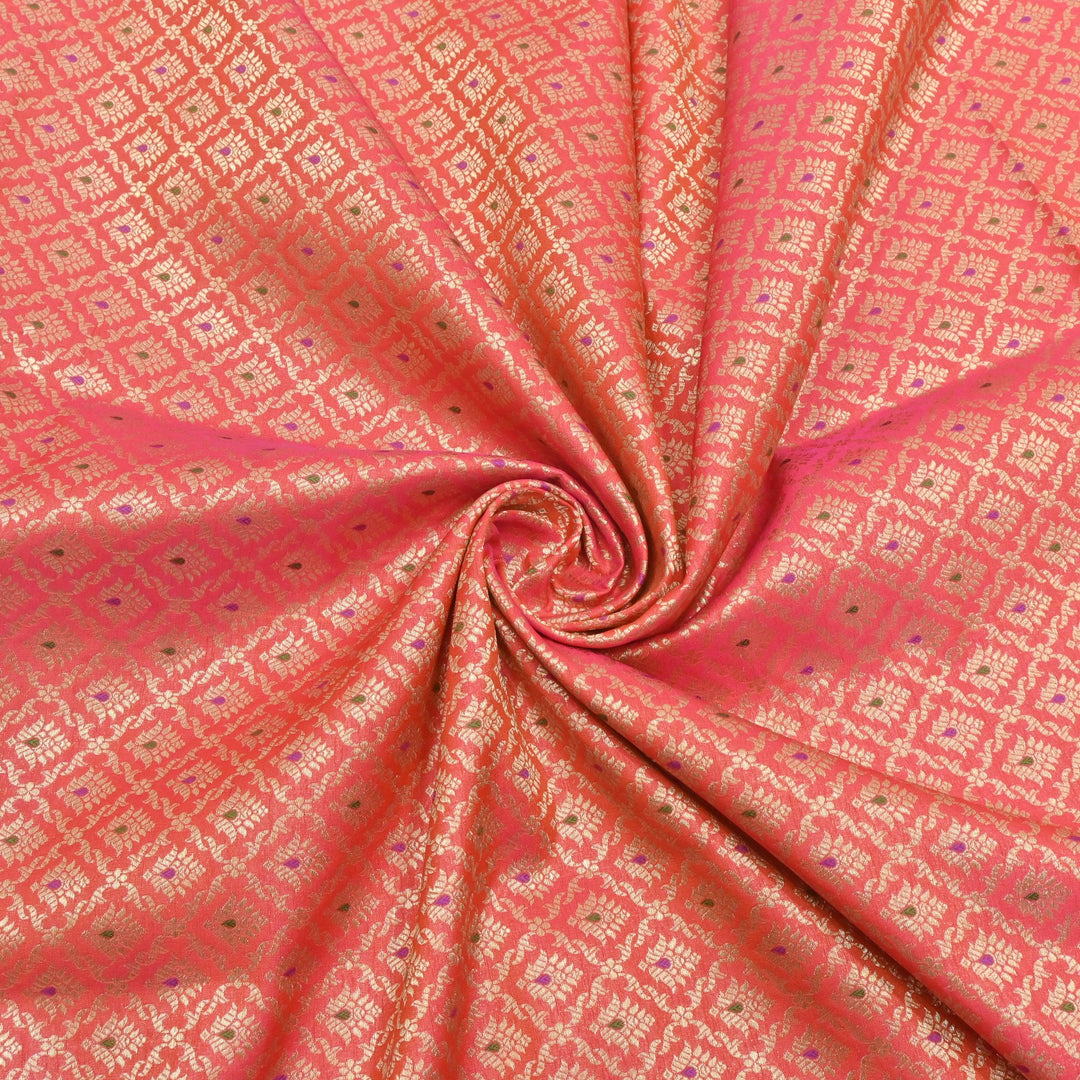 Katan Meena Brocade Fabrics